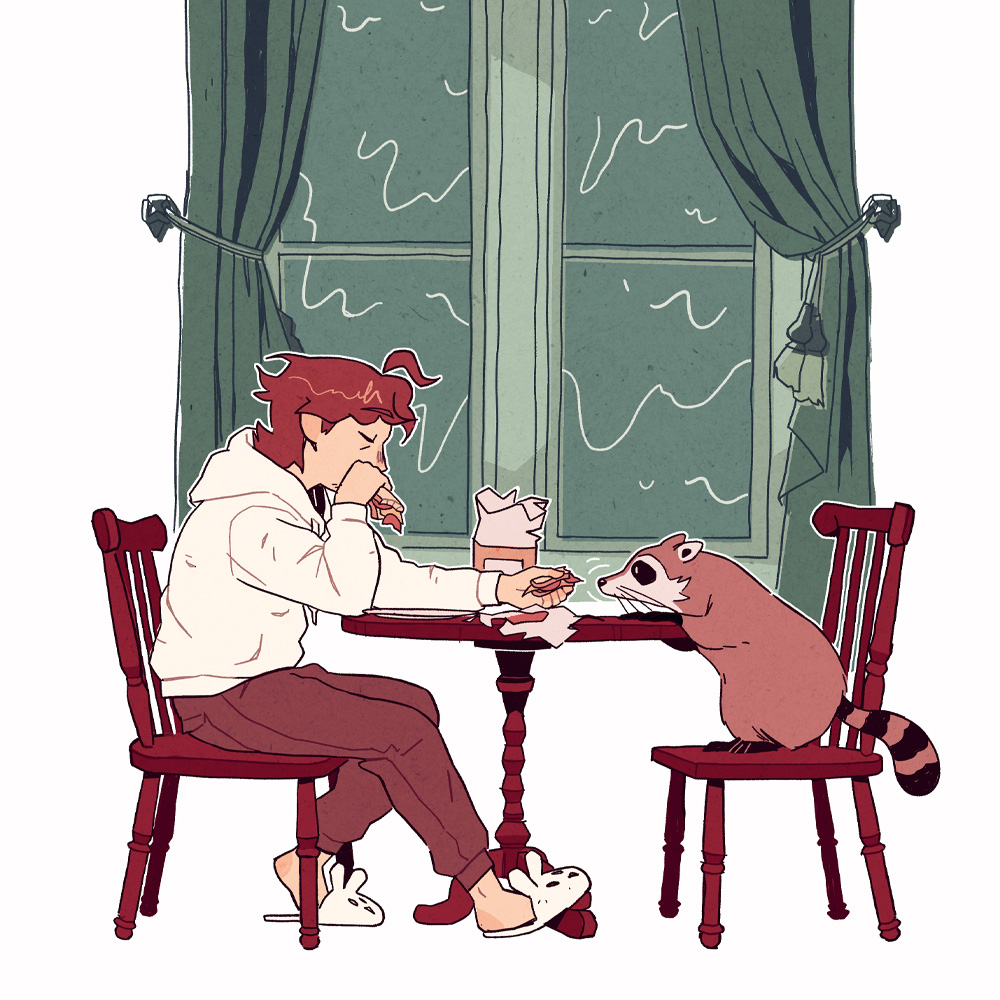jasper and raccoon  Jasperov dom hrôzy